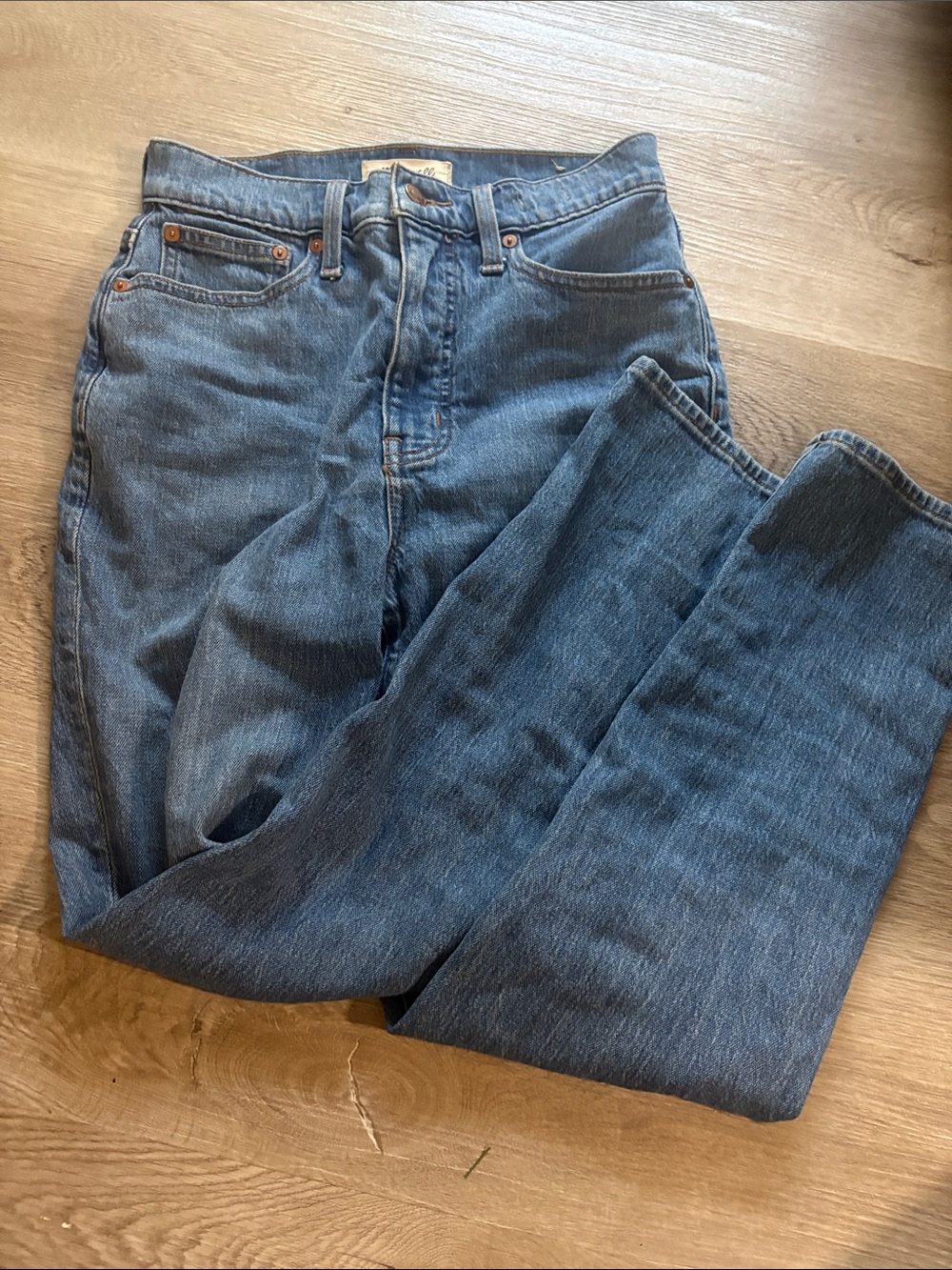Madewell The MomJean Blue Denim Jeans